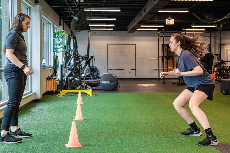 Morgan coaching Hannah on lateral movement