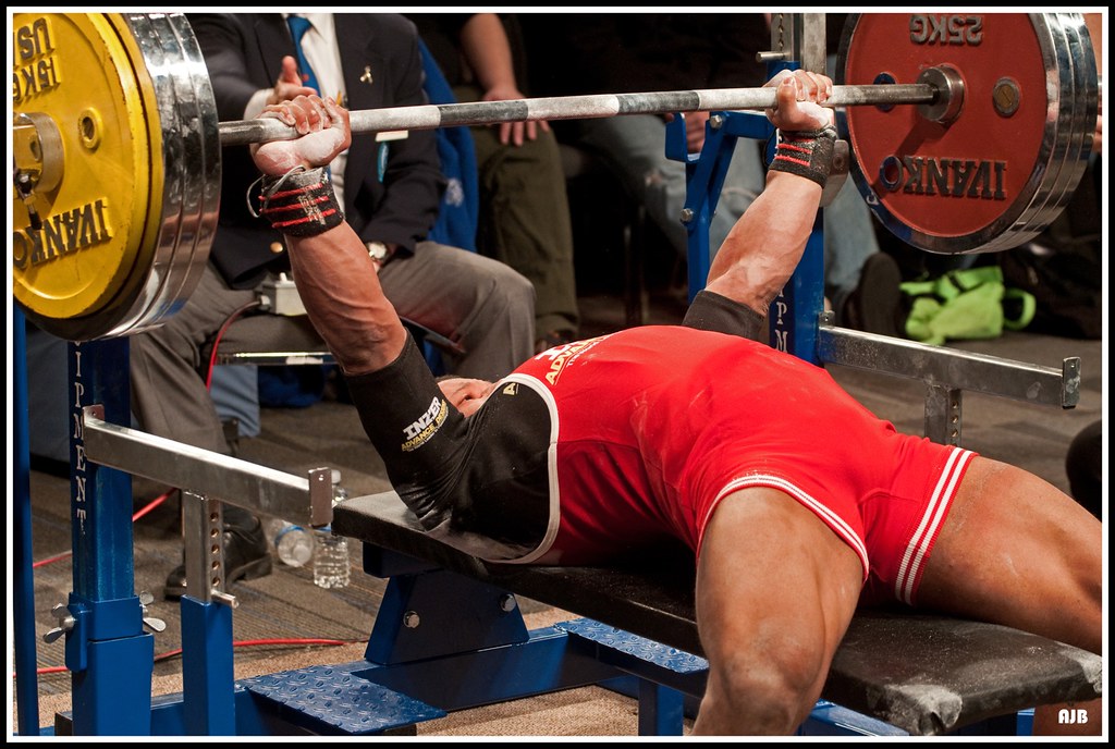 Powerlifter bench press