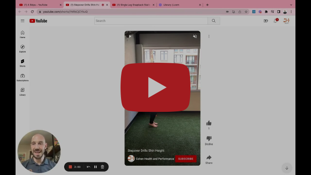 YouTube sprinting video analysis preview