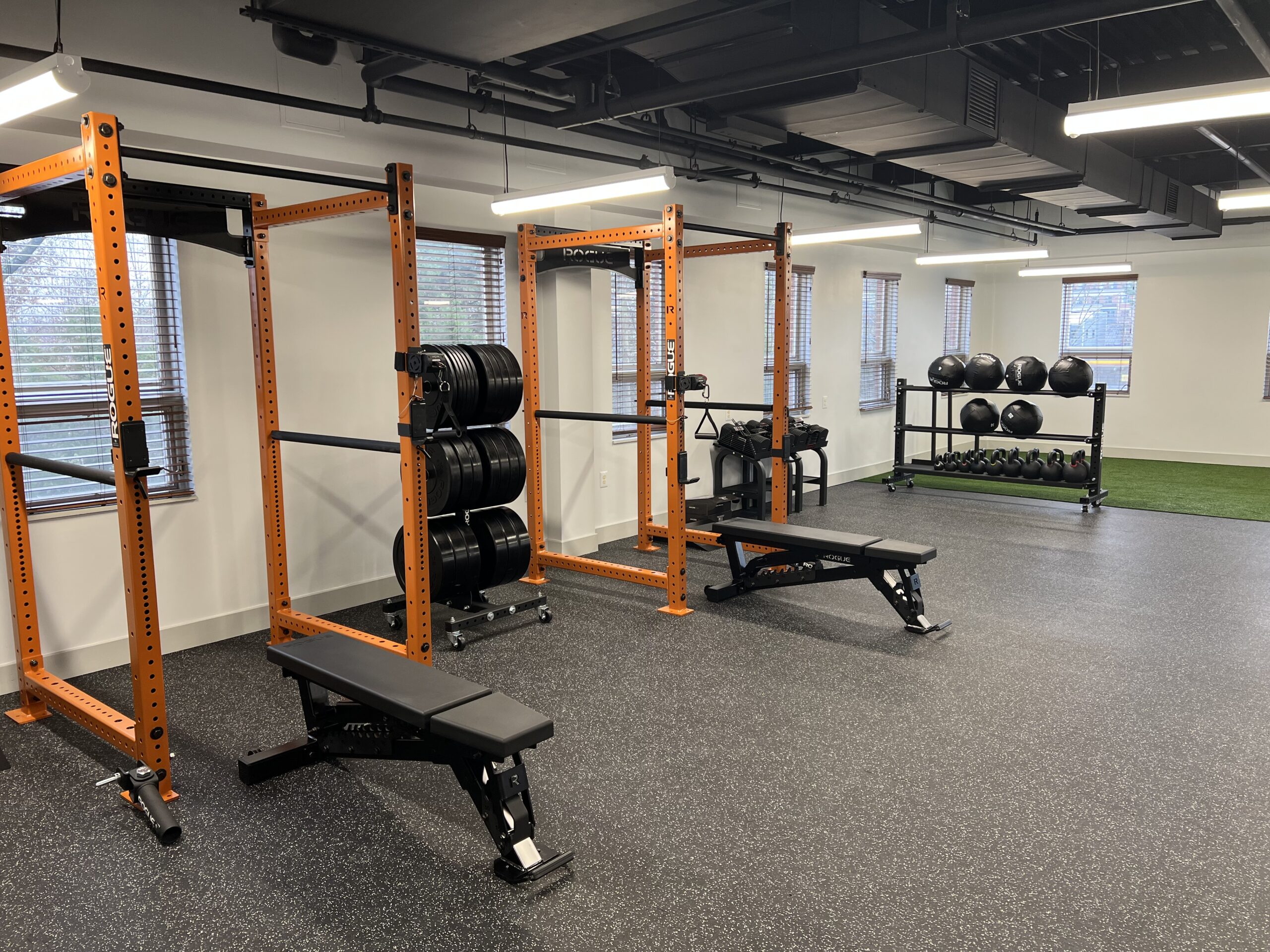 McLean view diagonal from squat racks